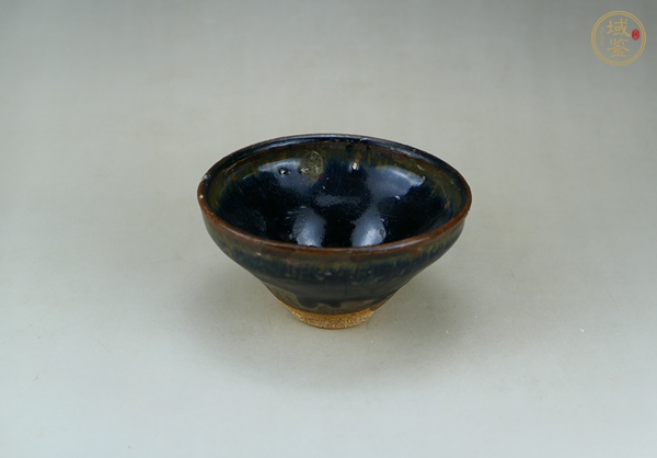 古玩陶瓷建窯黑釉兔毫盞真品鑒賞圖