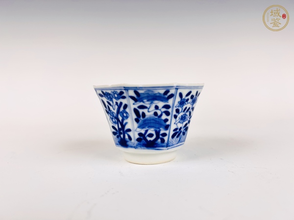 古玩晚清·四季花卉八方杯真品鑒賞圖