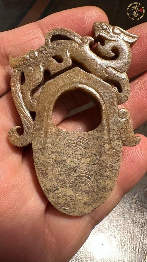 古玩玉器仿古玉雞心佩真品鑒賞圖