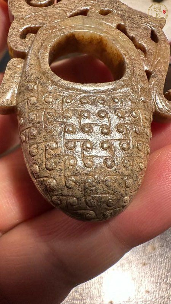 古玩玉器仿古玉雞心佩真品鑒賞圖