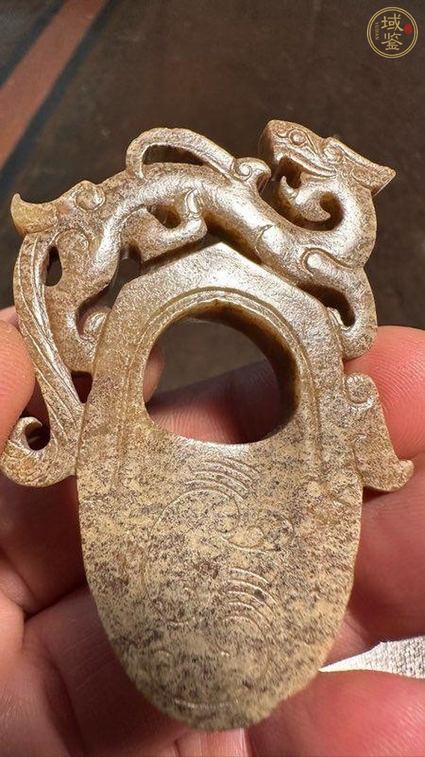 古玩玉器仿古玉雞心佩真品鑒賞圖