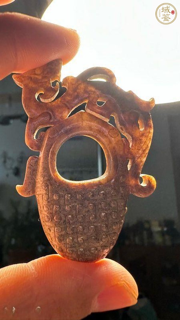 古玩玉器仿古玉雞心佩真品鑒賞圖