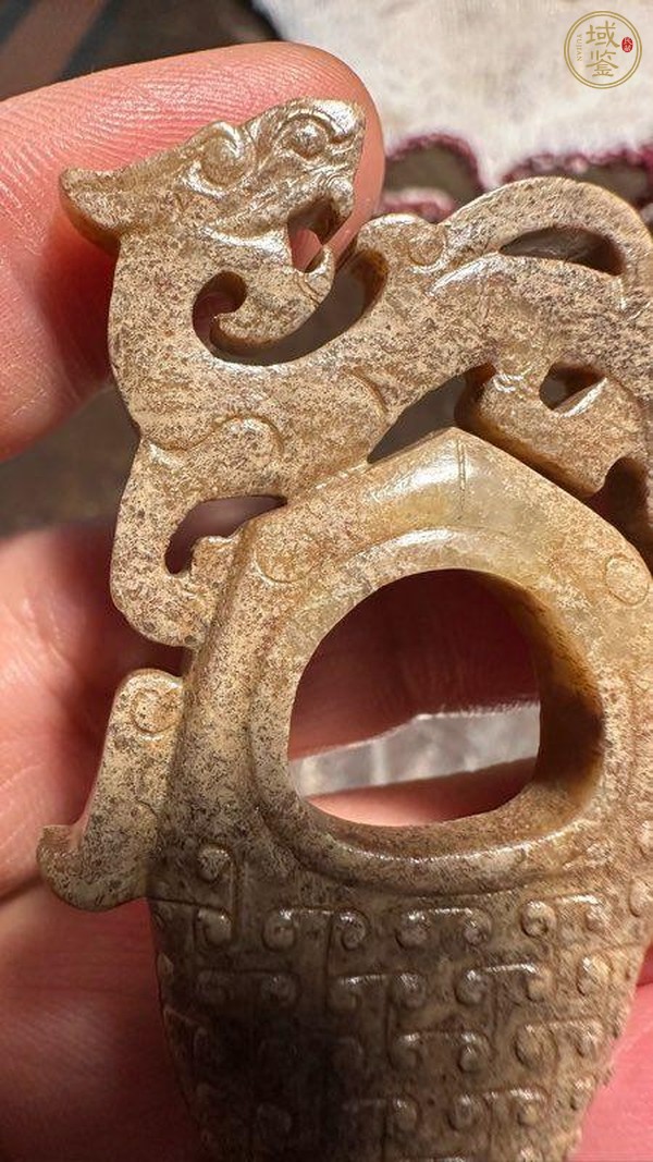 古玩玉器仿古玉雞心佩真品鑒賞圖