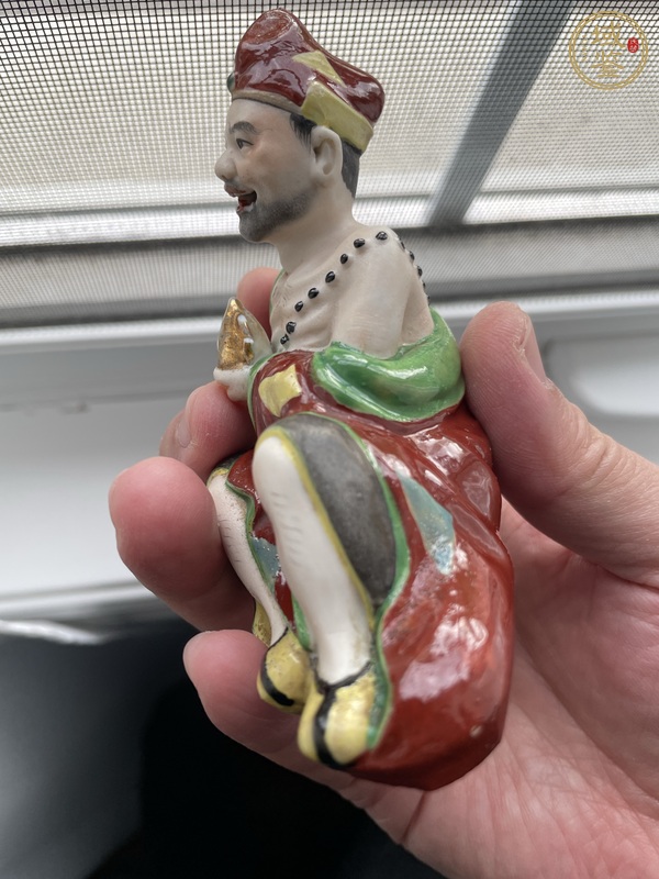 古玩陶瓷濟公塑像真品鑒賞圖