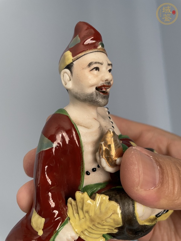 古玩陶瓷濟公塑像真品鑒賞圖