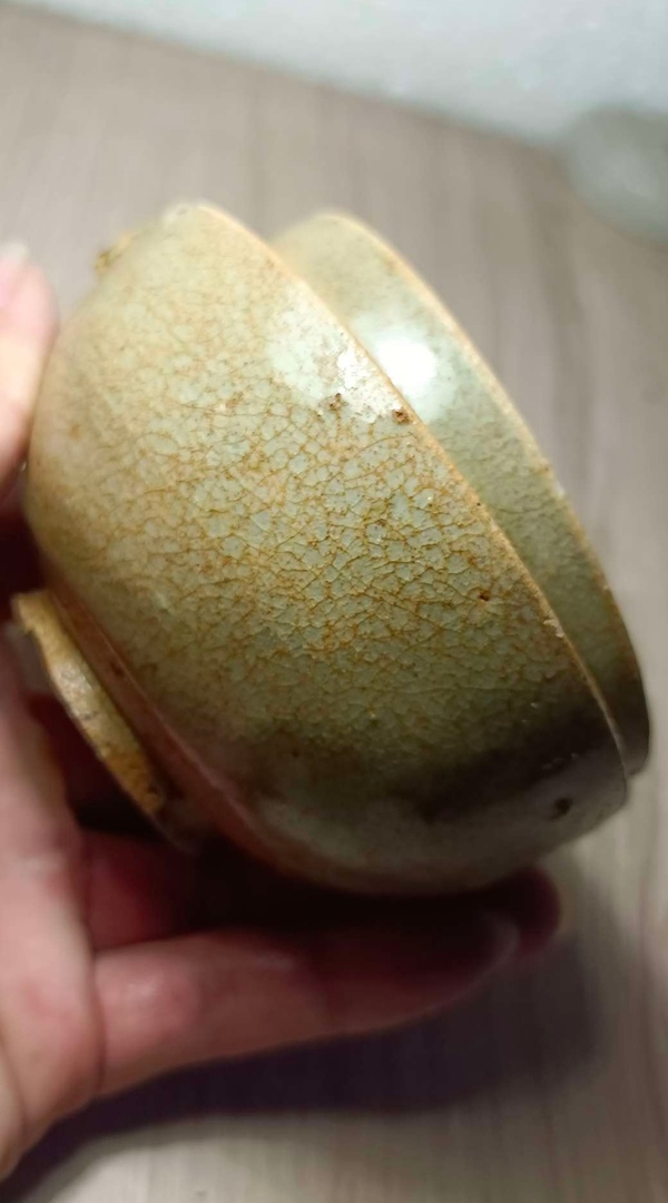 古玩陶瓷兩晉南北朝.岳州窯連體青釉茶碗拍賣,當前價格0元