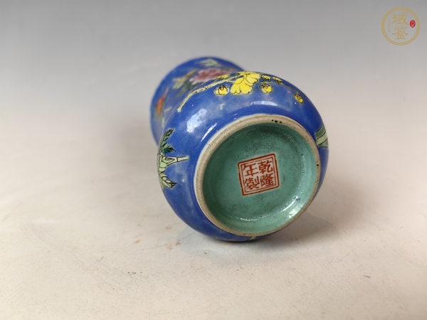 古玩陶瓷晚清民國粉彩四季花卉紋聞香杯真品鑒賞圖