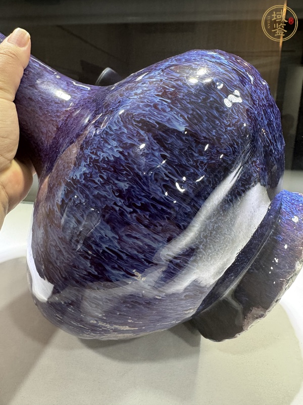 古玩陶瓷創匯期至80年代窯變釉瓶真品鑒賞圖