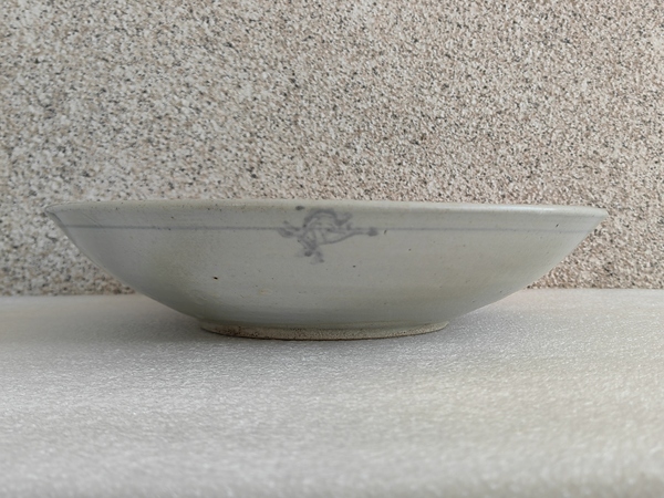 古玩陶瓷青花魚紋盤拍賣，當前價格850元