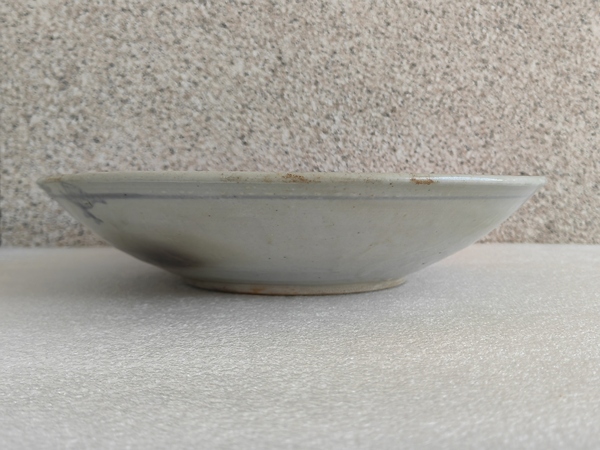 古玩陶瓷青花魚紋盤拍賣，當前價格850元