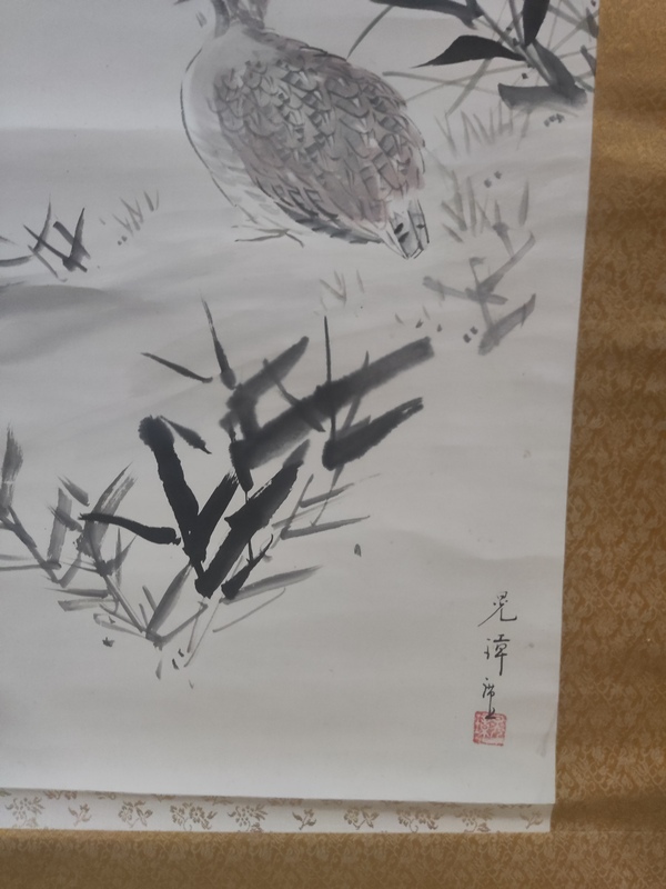 古玩字畫晚清民國平安圖拍賣，當前價格10元