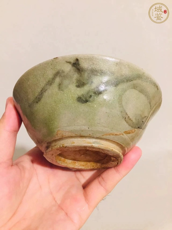 古玩青釉青花碗真品鑒賞圖