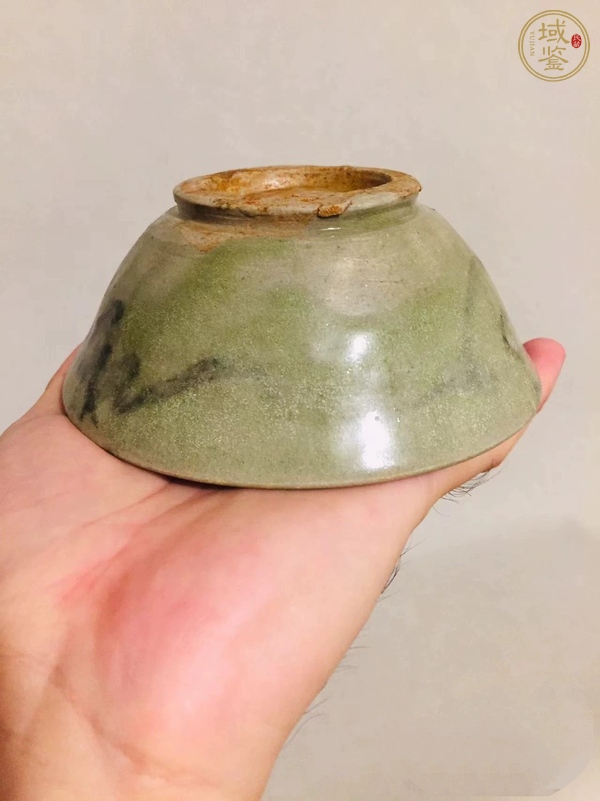 古玩陶瓷青釉青花碗真品鑒賞圖