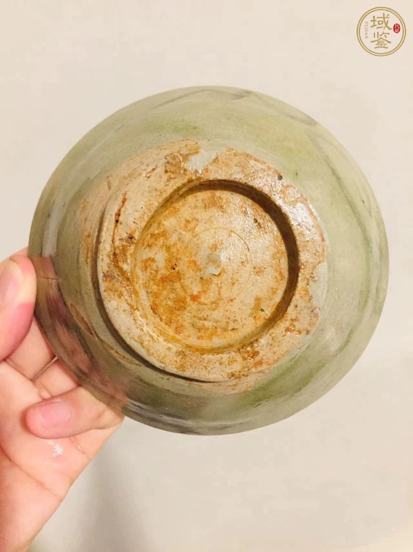 古玩陶瓷青釉青花碗真品鑒賞圖