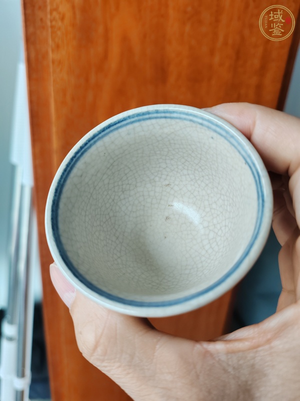 古玩陶瓷青花花卉紋杯真品鑒賞圖