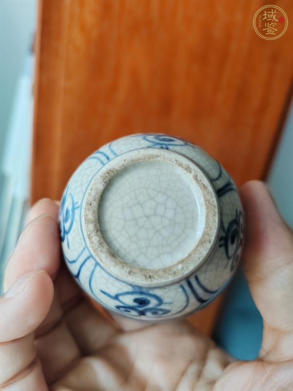 古玩陶瓷青花花卉紋杯真品鑒賞圖