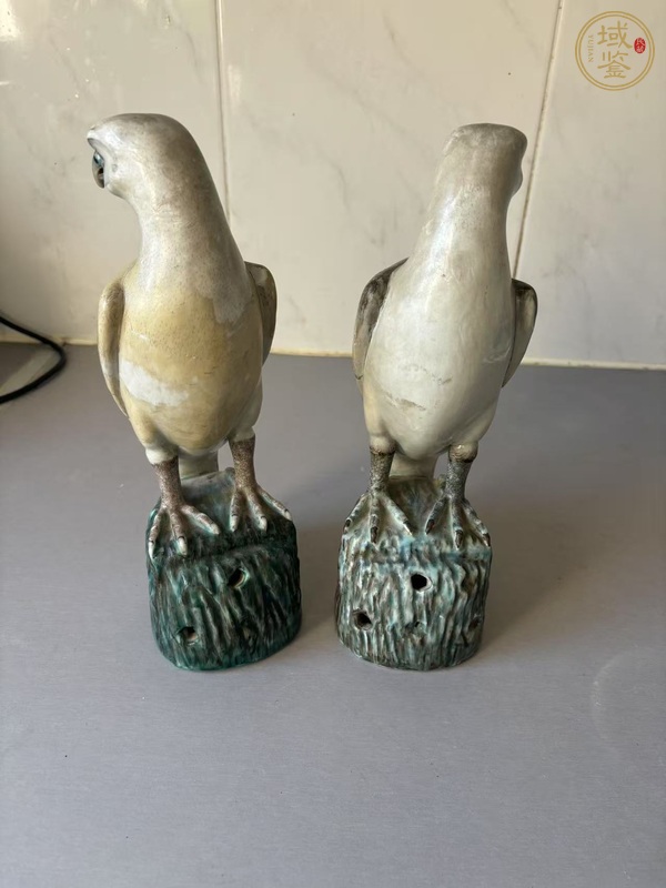 古玩陶瓷鸚鵡塑像真品鑒賞圖