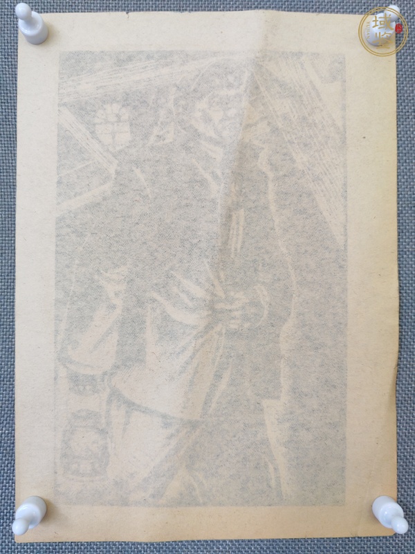 古玩字畫版畫工人真品鑒賞圖