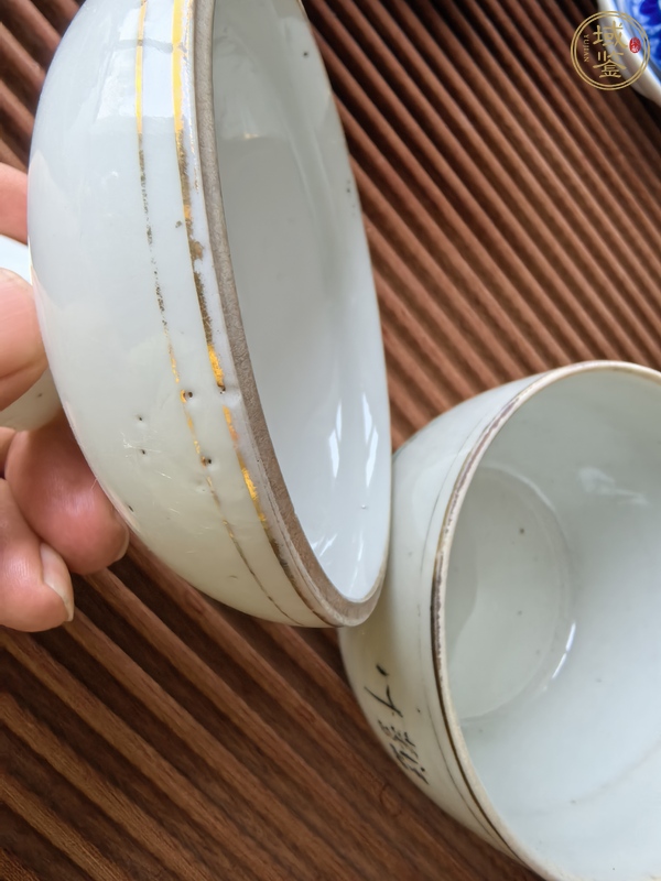 古玩陶瓷民國(guó)蓋盅真品鑒賞圖