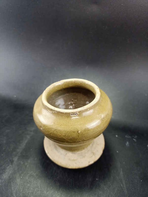 古玩陶瓷【元代】龍泉黃釉蓋罐【收藏級(jí)】【頂級(jí)玻璃釉】拍賣，當(dāng)前價(jià)格0元