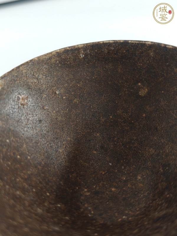 古玩陶瓷贛州窯褐釉茶盞真品鑒賞圖