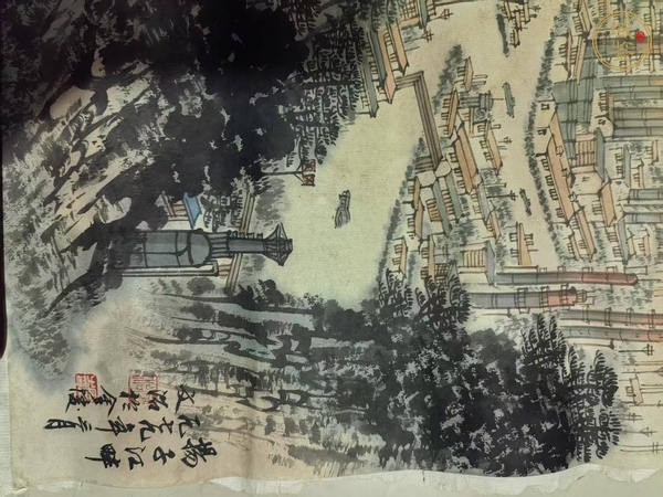 古玩字畫宋文治款山水四張真品鑒賞圖