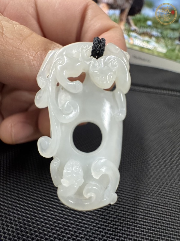 古玩玉器仿古玉雕雞心佩真品鑒賞圖