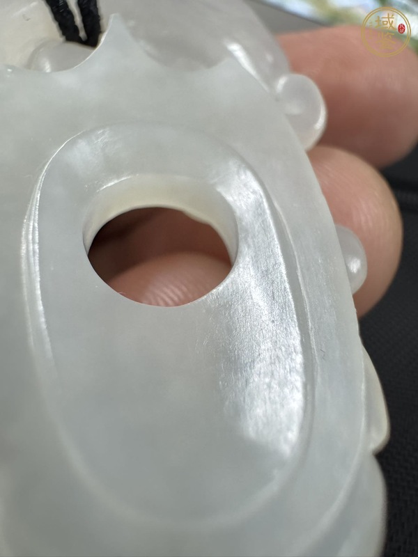 古玩玉器仿古玉雕雞心佩真品鑒賞圖