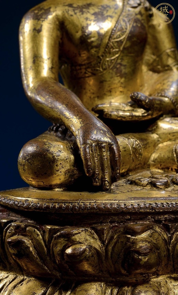 古玩銅器銅鎏金釋迦摩尼真品鑒賞圖