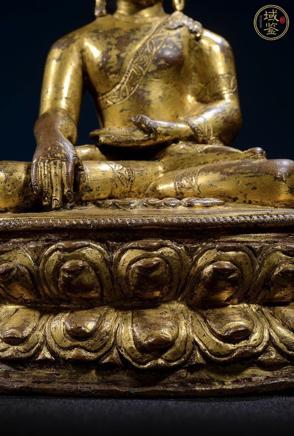 古玩銅器銅鎏金釋迦摩尼真品鑒賞圖