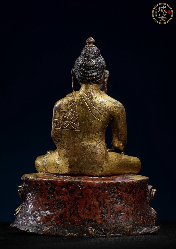 古玩銅器銅鎏金釋迦摩尼真品鑒賞圖