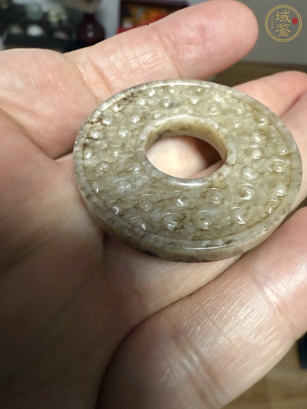古玩玉器廣義和田玉俄料玉璧真品鑒賞圖