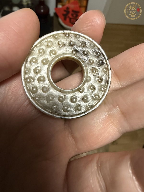古玩玉器廣義和田玉俄料玉璧真品鑒賞圖