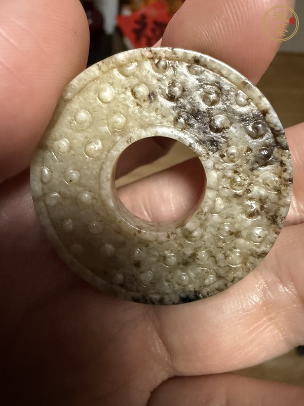 古玩玉器廣義和田玉俄料玉璧真品鑒賞圖