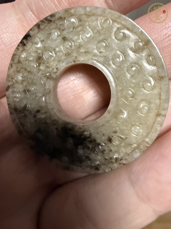 古玩玉器廣義和田玉俄料玉璧真品鑒賞圖