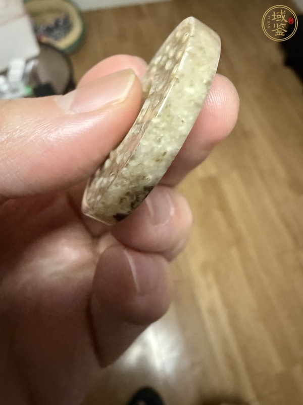 古玩玉器廣義和田玉俄料玉璧真品鑒賞圖