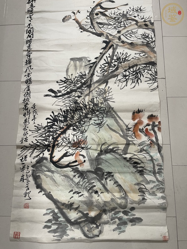 古玩字畫禿筆掃風(fēng)雷真品鑒賞圖