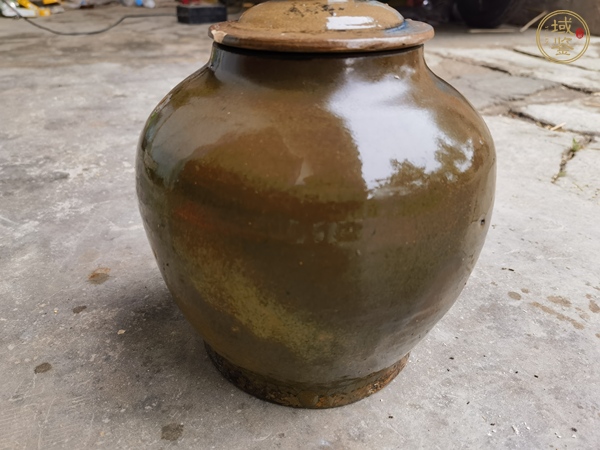 古玩陶瓷醬釉蓋罐真品鑒賞圖