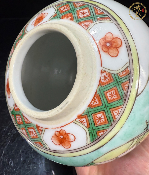 古玩陶瓷五彩人物故事罐真品鑒賞圖
