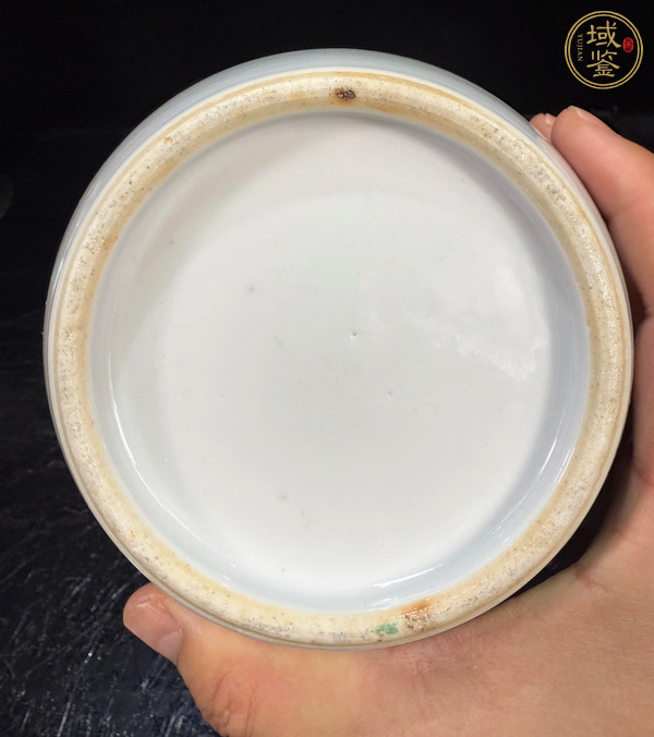 古玩陶瓷五彩人物故事罐真品鑒賞圖