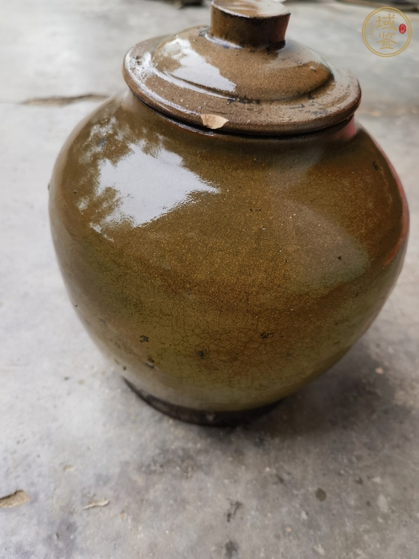 古玩陶瓷醬釉蓋罐真品鑒賞圖