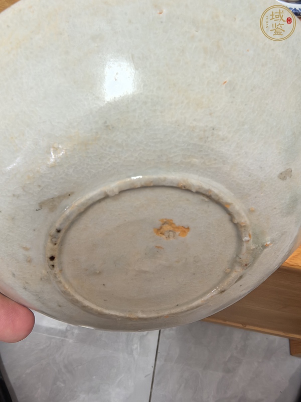 古玩陶瓷青白釉花卉紋水洗真品鑒賞圖