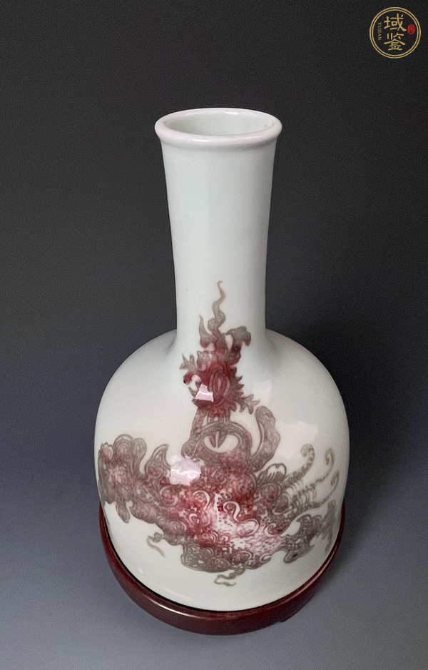 古玩陶瓷釉里紅搖鈴尊真品鑒賞圖