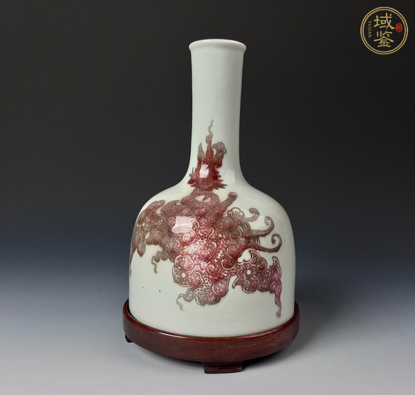 古玩陶瓷釉里紅搖鈴尊真品鑒賞圖