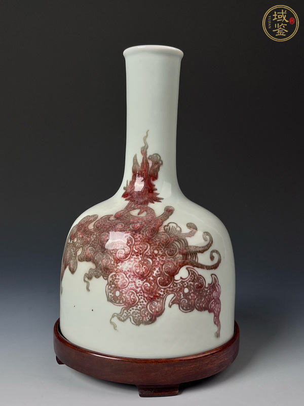 古玩陶瓷釉里紅搖鈴尊真品鑒賞圖
