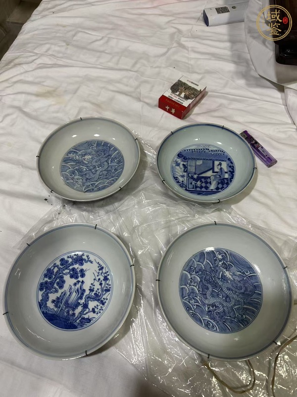 古玩青花盤真品鑒賞圖