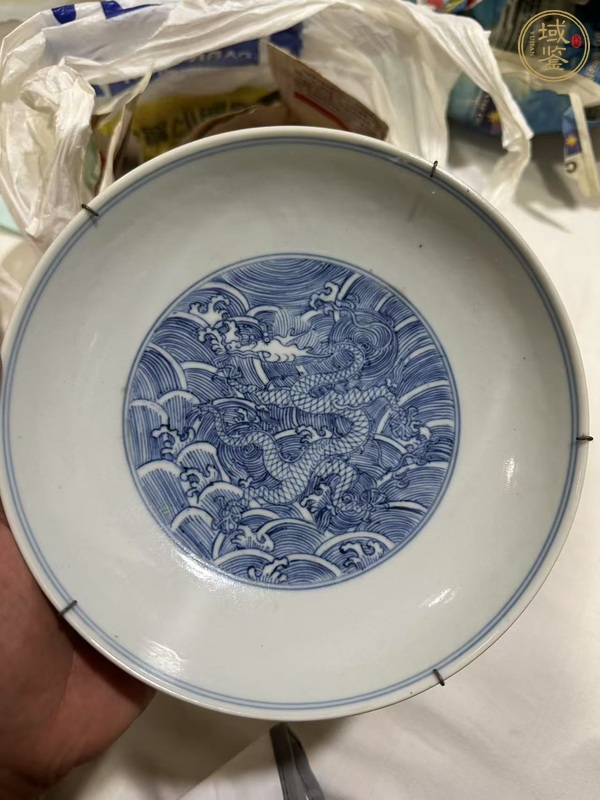 古玩陶瓷青花盤真品鑒賞圖