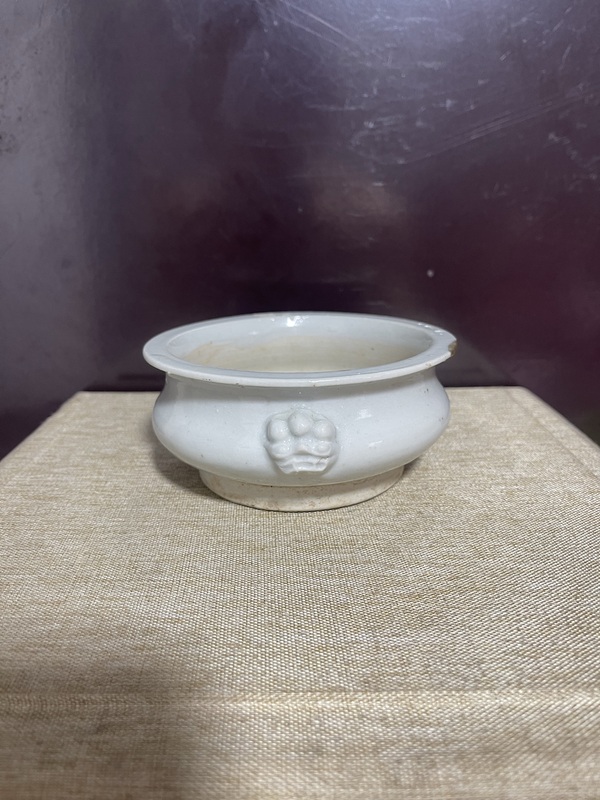 古玩陶瓷清德化白瓷獅耳爐拍賣(mài)，當(dāng)前價(jià)格1360元