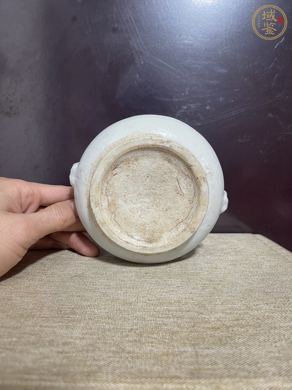 古玩陶瓷德化白瓷獅耳爐真品鑒賞圖
