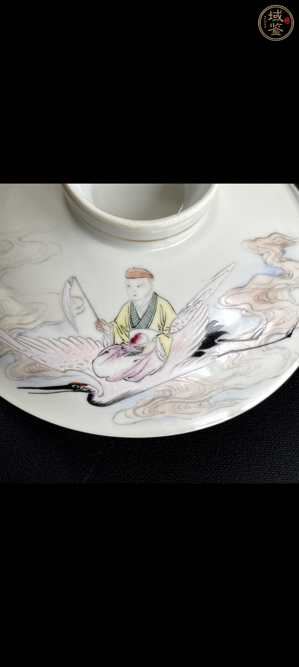 古玩陶瓷民國 粉彩人物紋合和器真品鑒賞圖